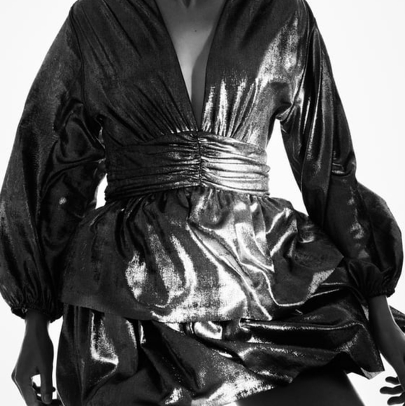 NWT ZARA | Ruffled Mini Dress - Picture 4 of 8